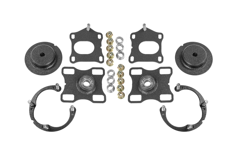 Ford Mustang Caster Camber Plates - Front - BMR Suspension - WAK751 - Black Hammertone - `05-`10 Ford Mustang Caster Camber Plates - Front - BMR Suspension - WAK751 - Black Hammertone - `05-`10